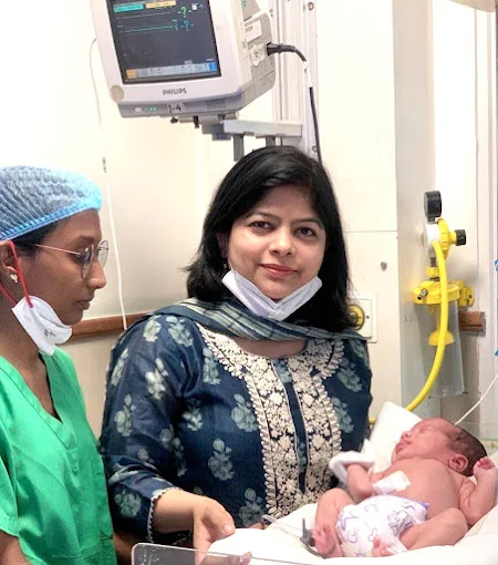 Dr. Bhavya Rathore clinic — patient care moment 48